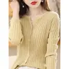 Elegante cárdigan de punto acanalado con cuello en V, manga larga, corte ajustado para mujer, adecuado para figuras petite, estilo corto, abrigo fino gris para otoño e invierno