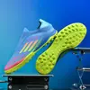 Chuteiras de futebol infantis para meninos, adolescentes e meninas, com travas TF, travas longas AG, sapatos esportivos para treino de competição, de todo o mundo