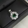 Versa principios de verano nuevo Margarita Esmeralda popular en TikTok conjunto de 5 piezas Tan sang Azul colorido tesoro anillo de té de diamante elegante