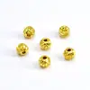 Contas Coloridas de Melancia Banhadas a Ouro 18K Beads Espaçadores que Preservam a Cor Acessórios para Joias DIY Feitos à Mão Lote Contas de Flor e Abóbora Pulseira Acessórios de Contas Soltas
