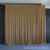 Nuevo modelo venta directa de fábrica velo de fondo de seda de leche cortina de boda cortina de escenario con base de tela plisada, disponible en varios colores