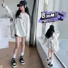 Camiseta casual de manga larga estilo coreano para niñas, versátil para usar en otoño, nueva colección 2026, capa base holgada para niñas