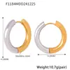Rueda de la fortuna personalidad niche temperamento pendientes versátiles moda pendientes de lujo acero inoxidable chapado en oro de 18k joyería mujer