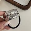 Anillo elástico para el cabello cóncavo-convexo de metal con personalidad y diseño de nicho, cuerda para el cabello geométrica de viento frío que combina con todo, cuerda para la cabeza con temperamento retro