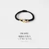 Cuerda para el Cabello Gruesa Simple Elegante Estilo Coreano para Mujer Banda Elástica para Cola de Caballo Pulsera de Pareja Anillo para el Cabello de Doble Propósito Adorno para la Cabeza ins
