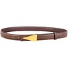 Cinturón de Piel Genuina 2026 para Mujer, Cinturón Casual Versátil Nuevo con Hebilla Lisa, Cinturón de Moda Simple Estilo Coreano en Stock