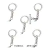 Acessórios para Joias DIY Fecho Lagosta com Corrente de Quatro Seções Chaveiro de Metal Chaveiro de Anel Plano Pingente Decorativo V1044