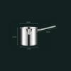 Freidora Especial Gruesa de Acero Inoxidable Artefacto para Papas Fritas Olla para Ahorro de Combustible Cesta para Freír Multifuncional para el Hogar Olla Profunda Cocina de Inducción Gas
