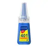 Pegamento Coreano Transparente Fuerte Versión 401 20 Gramos Multiusos para Uñas Universal Pegamento de Uso General Super Pegamento Secado Rápido Pegamento Instantáneo