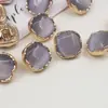 Botones metálicos perlados estilo ojo de gato para cheongsam, Hanfu, botones cuadrados pequeños para camisas, vestidos, suéteres y cárdigans