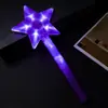 Luz de estrella de cinco puntas grande, palo de luz, juguete flash, accesorios para animar conciertos, estrella de pentagrama, palo de luz, LOGOTIPO, venta al por mayor