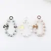 Cadena de Cuentas de Colores con Lazo Cadena para Funda de Teléfono Móvil DIY Cadena de Cuentas Degradadas Corazón de Melocotón Cadena para Teléfono Móvil Tono Vibrante Cadena para Teléfono Móvil