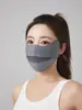 Mascarilla de Protección Solar, Mascarilla de Malla Transpirable Fina de Seda Helada de Verano que Cubre la Barbilla, Protege los Ojos y Previene los Rayos UV, Mascarilla con Cara Sonriente