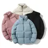 Nueva Chaqueta de Algodón Versátil Estilo Coreano Otoño/Invierno 2025 con Cuello Alto, Corte Entallado para Pareja, Abrigo Corto Entallado para Hombre, Venta al por Mayor