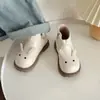 Botas Infantis com Forro de Lã, Novo Estilo Outono 2025, Botas Curtas Espessadas de Solado Macio para Meninas Pequenas, Botas de Princesa Estilosas para Crianças