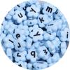100 Piezas/Paquete Cuentas de Flor Acrílica con Letras Cuentas de Colores con Letras Accesorios para Joyería Artesanal con Cuentas de Flor
