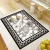 Tapete Drenante de Tierra de Diatomeas para Encimera de Cocina, Antideslizante, Aislante Térmico, Absorbente de Agua, Tapete para Mesa de Comedor, Tapete para Secar Platos, Posavasos, Posavasos para Taza de Té