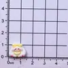 Mini Conejo de Orejas Largas Lindo Moño DIY Hecho a Mano Pegamento de Crema Pegatina para Refrigerador Llavero Funda de Teléfono Usar Armadura