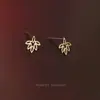 Pendientes de Plata de Ley S925 Chapados en Oro de 14K para Mujer, Estilo Japonés y Coreano, Mini, Delicados, Lindos, Aptos para Estudiantes, Simples, Elegantes, Versátiles