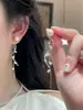 Placa de Incienso para Mosquitos sin Orejas Pinza para Oreja Diseño de Estilo Frío Pendientes Pendientes Largos con Borlas para Mujer Pinza para Oreja Indolora Versátil
