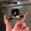 Chegada Nova 2025 Presilha Pequena de Garra com Laço de Diamante Acessório de Cabelo Celebridade Cyber Versátil Prendedor de Meio Rabo Feminino Luxo Leve Presilha Lateral para Franja