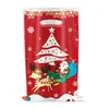 Sacola Plástica de Halloween Natal Abóbora Fantasma Papai Noel Sacola de Presente Festa Embalagem de Doces Lanches