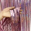 Cortina de lluvia brillante transfronteriza 1M x 2M para vacaciones, escenario, fiesta, boda, hogar, diversas ocasiones, arreglo de decoración de cumpleaños