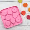 Mejor que el molde de silicona para piruletas de círculo redondo de amor de 8 piezas (antiadherente) Ciclo de grado alimenticio resistente a altas temperaturas para hacer tú mismo