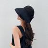 Sombreros de Primavera y Verano para Mujer con Ala Extensa, Adecuados para Salidas a la Playa, Protección Solar, Sombrero de Copa Abierta, Sombrero de Pescador Plegable, Sombrilla con Ala Grande