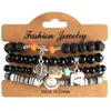 Venta Caliente Transfronteriza Personalidad Bohemia Estilo Étnico Fresco Pulsera Alas Colgante de Amor Pulsera Acrílica