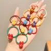 Faixa de cabelo de elástico infantil para menina, anel de cabelo elástico alto, acessórios de cabelo para meninas, não machuca o cabelo, corda de cabelo fofa, adorno de cabeça