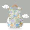 Overol de verano para bebé Vestido de princesa para niña Babero para niños impermeable a prueba de suciedad Bolsillo para arroz Delantal para pintar Algodón puro Fino
