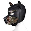 Cabeza de Perro Sm Disfraz Sexy Headgear Juego de Rol para Adultos Vestido de Baile Disfraz Accesorios de Adiestramiento Canino Bondage Castigo