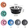 Tazón de Acero Inoxidable para Perros Transfronterizo, Tazón de Comida, Antideslizante y Resistente a Caídas, Tazón para Beber Perros, Comedero de Acero Inoxidable para Perros Grandes y Gatitos