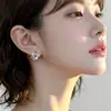 Pendientes Triangulares Espirales de Circonita Estilo Japonés y Coreano para Mujer, Lujo Ligero, Elegantes, Delicados, Versátiles, Para el Día a Día, Maduros, Joyería de Alta Gama