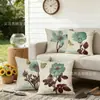 Fronha de Almofada de Venda Quente Primavera e Verão Amazon Temu com Estampa Floral Digital para Cama, Sofá, Carro, Capa de Almofada