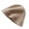 Gorro de cachemira para niños, 100% cachemira pura, para otoño e invierno, nuevo gorro de punto cálido, grueso, resistente al frío, de tres hilos