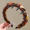 Diadema Melard pequeña estilo Chanel de copa alta para mujer, diadema elegante retro para uso diario que hace que la cara se vea más pequeña, accesorio para el cabello