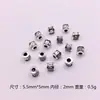 Prata de Xizang prata antiga contas de prata com furo passante contas soltas pulseira colar pulseira DIY acessórios de joias de liga atacado