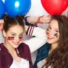 Amazon Transfronterizo Día de la Independencia Americana Pegatinas Faciales Suministros para Decoración de Fiestas Pegatinas de Bandera Desechables Decoraciones Patrióticas para Fiestas