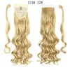 Venta al por mayor del fabricante Comercio exterior Estilo europeo y americano Velcro Cola de caballo larga y rizada Peluca para mujer Pieza de cabello de cola de caballo de fibra de alta temperatura en stock