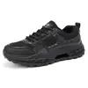 Nuevas zapatillas deportivas para hombre de malla transpirable para todas las estaciones con suela gruesa, adecuadas para actividades al aire libre, ocio, senderismo y running; zapatos de moda para hombres jóvenes