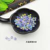 Pendientes Colgantes de Cuentas de Vidrio Cristalino Xingtai Collares Cuentas Sueltas Pasador Accesorios para Ropa Destello Aurora Cuentas Planas de Cristal Boutique