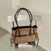 Bolso Tote Nuevo Otoño/Invierno 2026 Piel de Vaca Escarchada Simple Plegado Bolso de Hombro Único para Mujer Elegante Lujo Ligero Bolso de Viaje