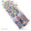 Set de lentejuelas de uñas de color navideño 12 colores mixtos accesorios para uñas lentejuelas flash polvo láser degradado