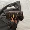 Bolso con Estampado de Leopardo Bolso de Mujer 2025 Nuevo Trendy Casual de Mano Pequeño Cuadrado Moda Europea y Americana Bolso de Hombro Cruzado para Mujer
