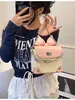 Bolso Pequeño Lindo Mini Lápiz Labial Transfronterizo Bolso de Mujer 2025 Nuevo Lazo Versátil Bandolera Bolso de Hombro de Cadena