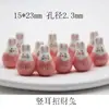 [Doce de coração rosa] contas de cerâmica contas de abóbora Tulipa chuva borboleta pulseira colar de contas acessórios DIY feitos à mão