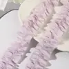 Cinta de Borde de Oreja Microelástica Perlada Plegada Bilateral Cinta de Encaje para Diadema DIY Cinta de Embalaje Lazo Decorativo
