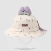 Nuevo Sombrero de Bebé Tulipan Otoño 2025 Sombrero de Pescador Coreano con Lazo para Niñas de 1 a 3 Años Sombrero de Sol